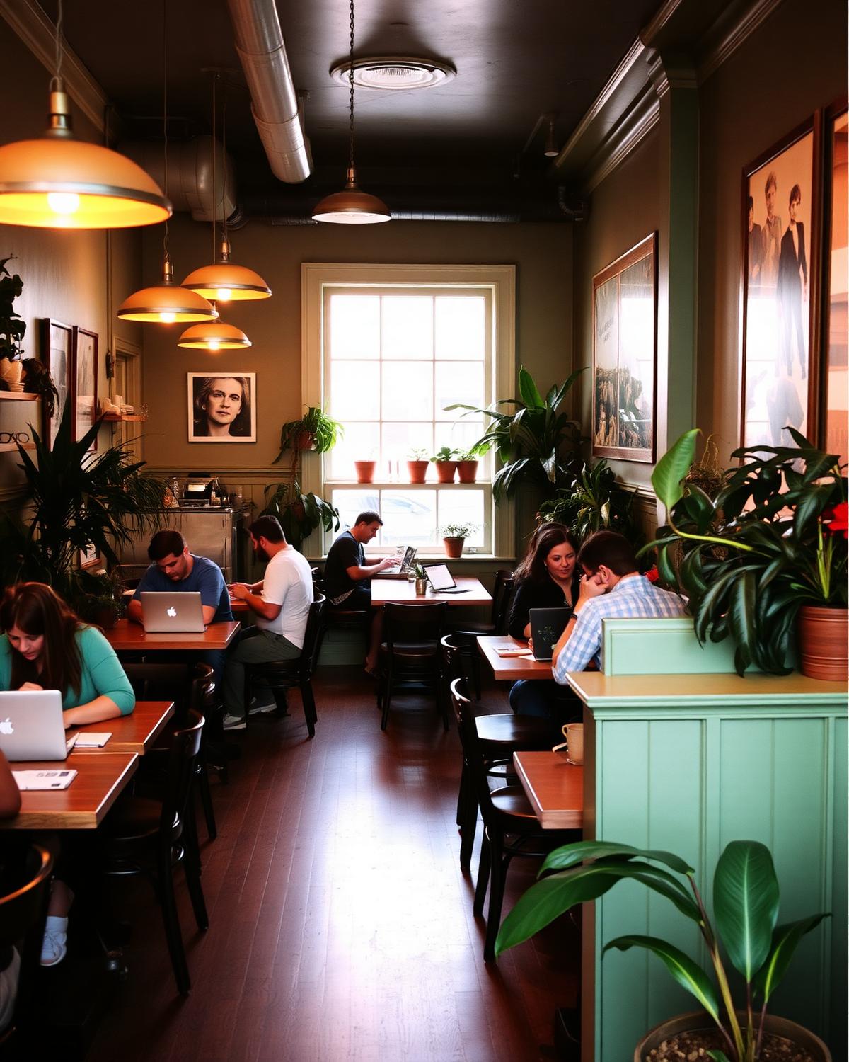 People studying at Joe's Brews